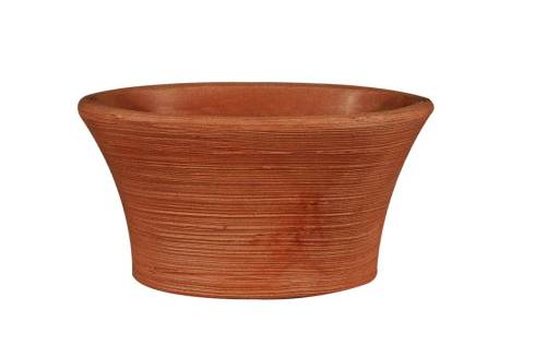 2 - Vaso ovale in resina Narciso 45 cm.