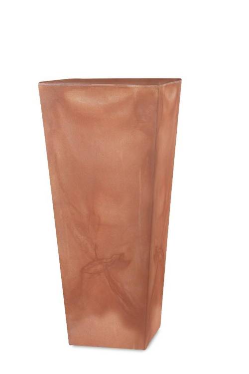 2 - Vaso quadrato alto in resina Naïf cm. 100