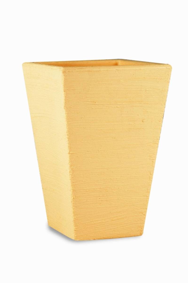 153 - Vaso quadrato in resina Giglio 80 cm.