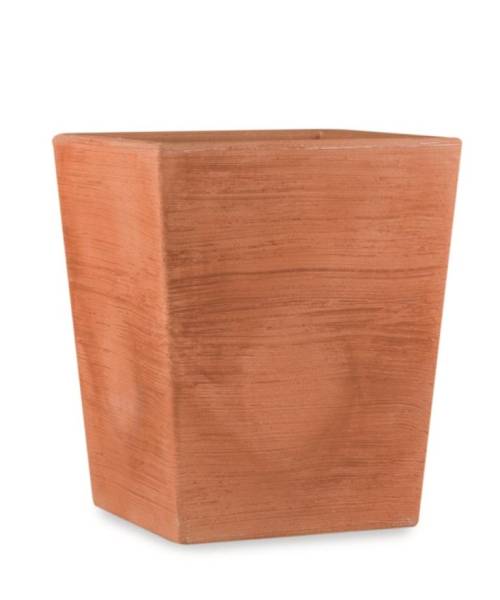 2 - Vaso quadrato in resina Rosa 55 cm.