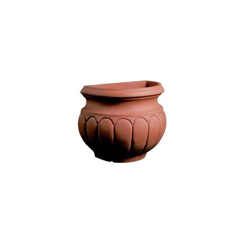 153 - Vaso Resina a Parete Baccellato cm. 49