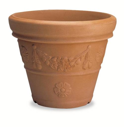 2 - Vaso Resina Conico Festonato cm. 30