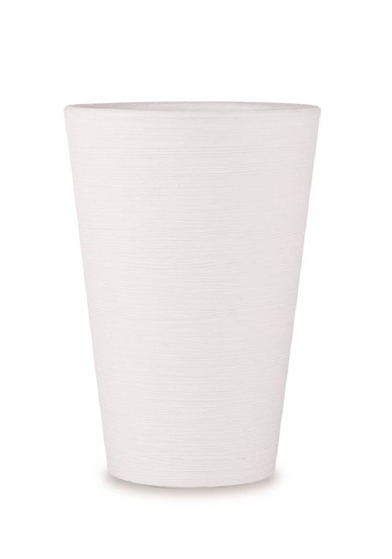 156 - Vaso tondo in resina Lilium 75 cm.