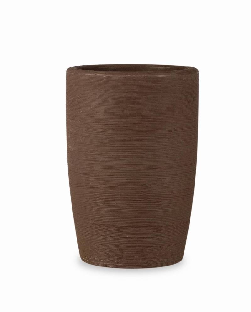 157 - Vaso tondo in resina Orchidea 45 cm.