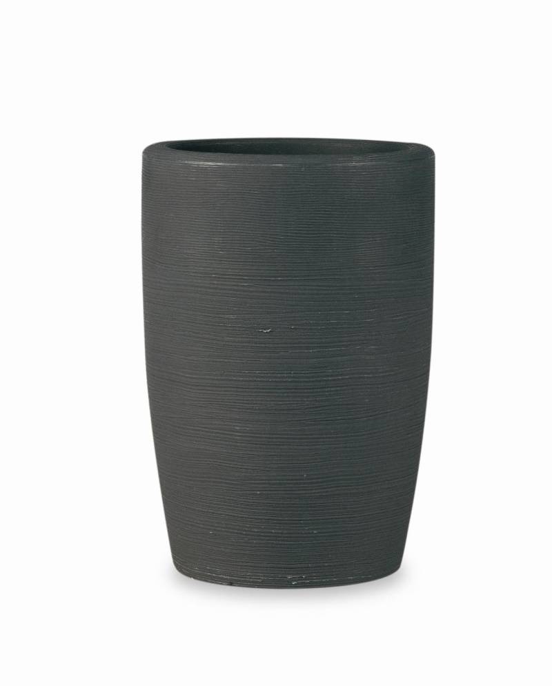 155 - Vaso tondo in resina Orchidea 75 cm.