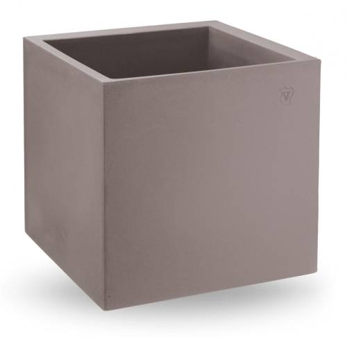 2 - Vaso cubo in resina Cosmos 40 cm.
