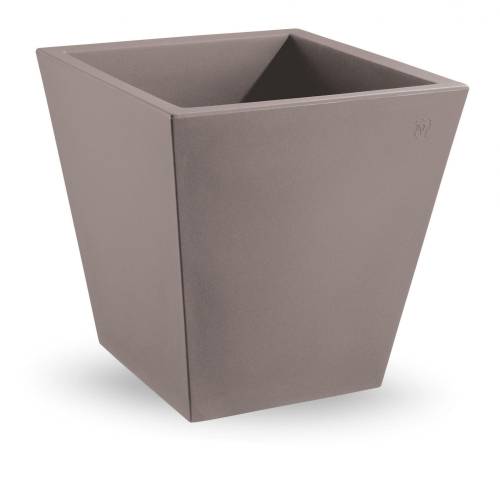 2 - Vaso quadrato in resina Single 45 cm.
