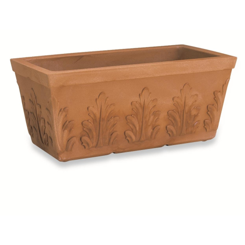 Resin Box with Leaves cm. 60