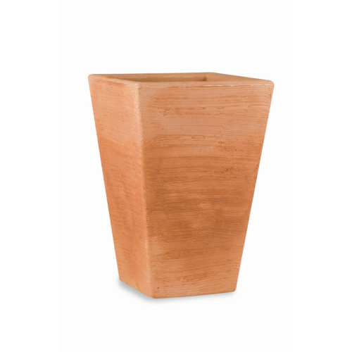 Vaso quadrato in resina Giglio 50 cm.
