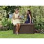 Truhe aus Borneo-Harz – braunes Rattan-Finish