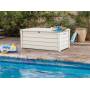 Trunk aus Harz Pool Box 120G Wood - Holzeffekt weiße Farbe