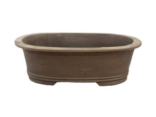 2 - Vaso bonsai in gres ovale 37 cm.