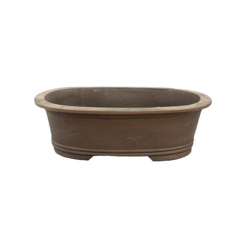2 - Vaso bonsai in gres ovale 46 cm.