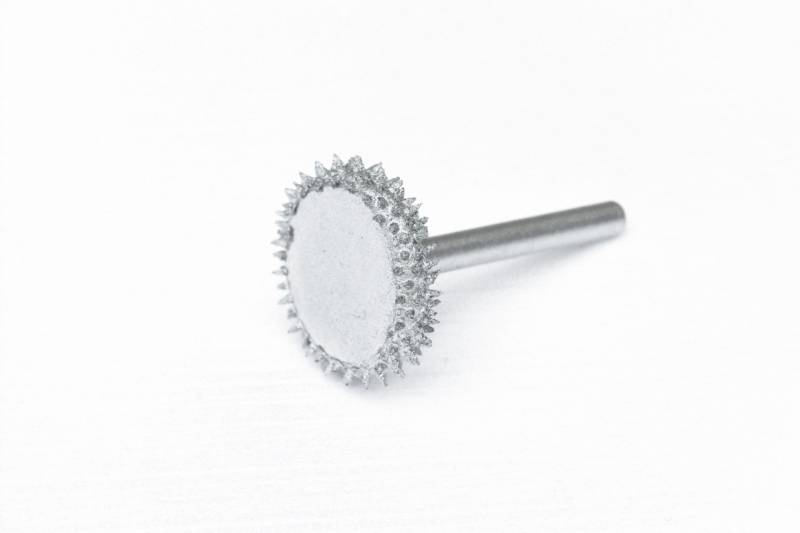 2 - Fresa raspa circolare diam. 17 mm. per lavorazione legna bonsai