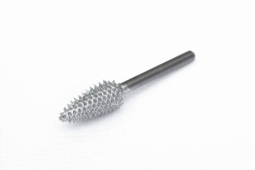 2 - Fresa raspa punta a fiamma lungh. testa 18 mm. per lavorazione legna bonsai
