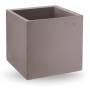2 - Vaso cubo in resina "Cosmos" 35 cm.