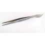 Straight tweezers with steel spatula mm. 210