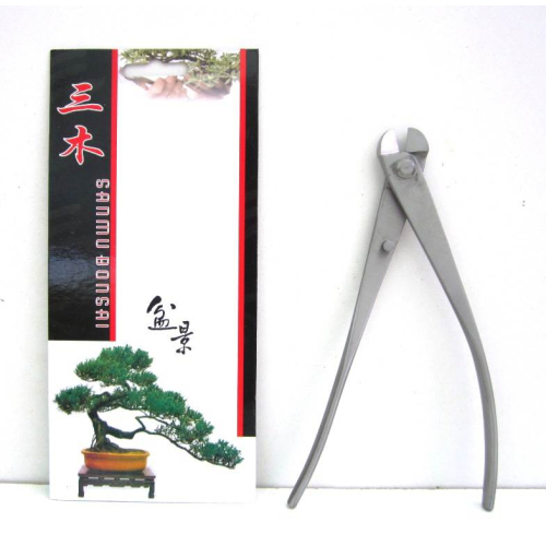 Bonsai wire cutter in brushed steel mm. 210