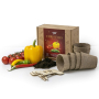 Kit semi CHRISTMAS EDITION, di pomodoro, peperoni, peperoncino con accessori per la coltivazione