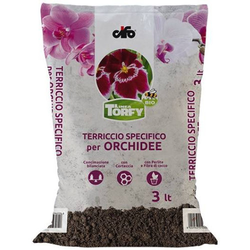 BIO soil for orchids, epiphytic and semi-epiphytic plants of 3 lt.