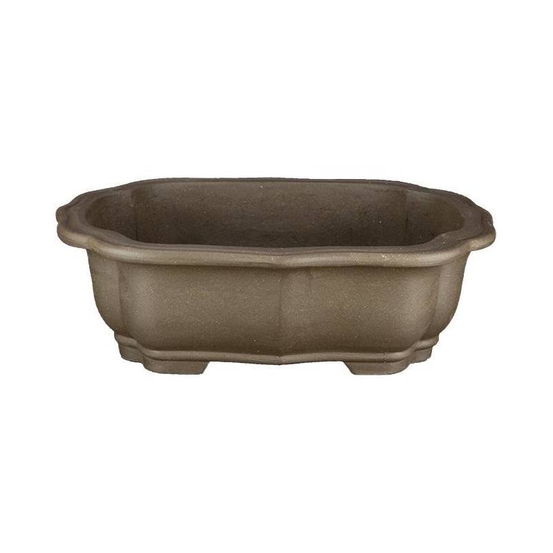 1 - Vaso bonsai in gres a nuvola 31 cm.