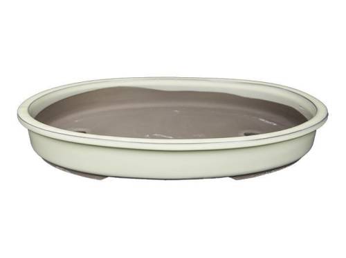 2 - Vaso bonsai smaltato ovale 37 cm. - in 3 varianti colore