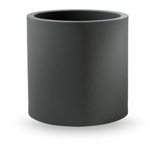 Vaso cilindro in resina "Cosmos" 35 cm.