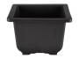2 - Vaso quadrato per Piante e Bonsai in plastica nera cm. 17