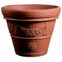 Conical Festooned Resin Vase cm. 30