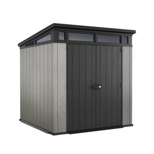 2 - Casetta in resina Artisan 7x7 colore grigio