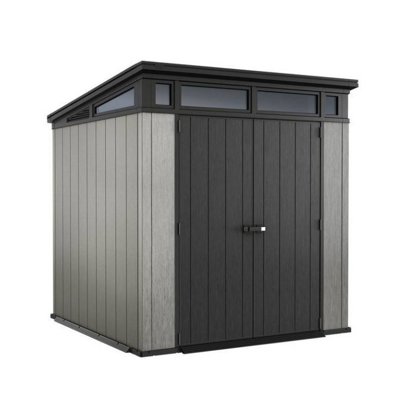 2 - Casetta in resina Artisan 7x7 colore grigio