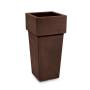 166 - Cache pot quadrato in resina "Gemini" h. 100 cm.