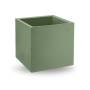 13 - Vaso cubo in resina "Cosmos" 45 cm.