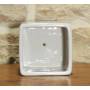 4 - Vaso cubo per Piante e Bonsai in ceramica bianco cm. 12,5