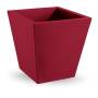 172 - Vaso quadrato in resina "Single" 45 cm.