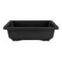 2 - Vaso rettangolare per Piante e Bonsai in plastica nera cm. 44