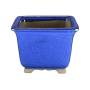 2 - Vaso bonsai quadrato smaltato blu 27 cm