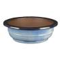 2 - Vaso bonsai smaltato tondo blu 41 cm.