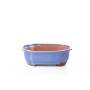 11 - Vaso bonsai smaltato rettangolare cm. 25