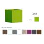 1 - Vaso in resina cubico CUBE altezza cm. 40