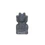2 - Statua Maneki-neko in ceramica – Gatto portafortuna - altezza 21 cm.